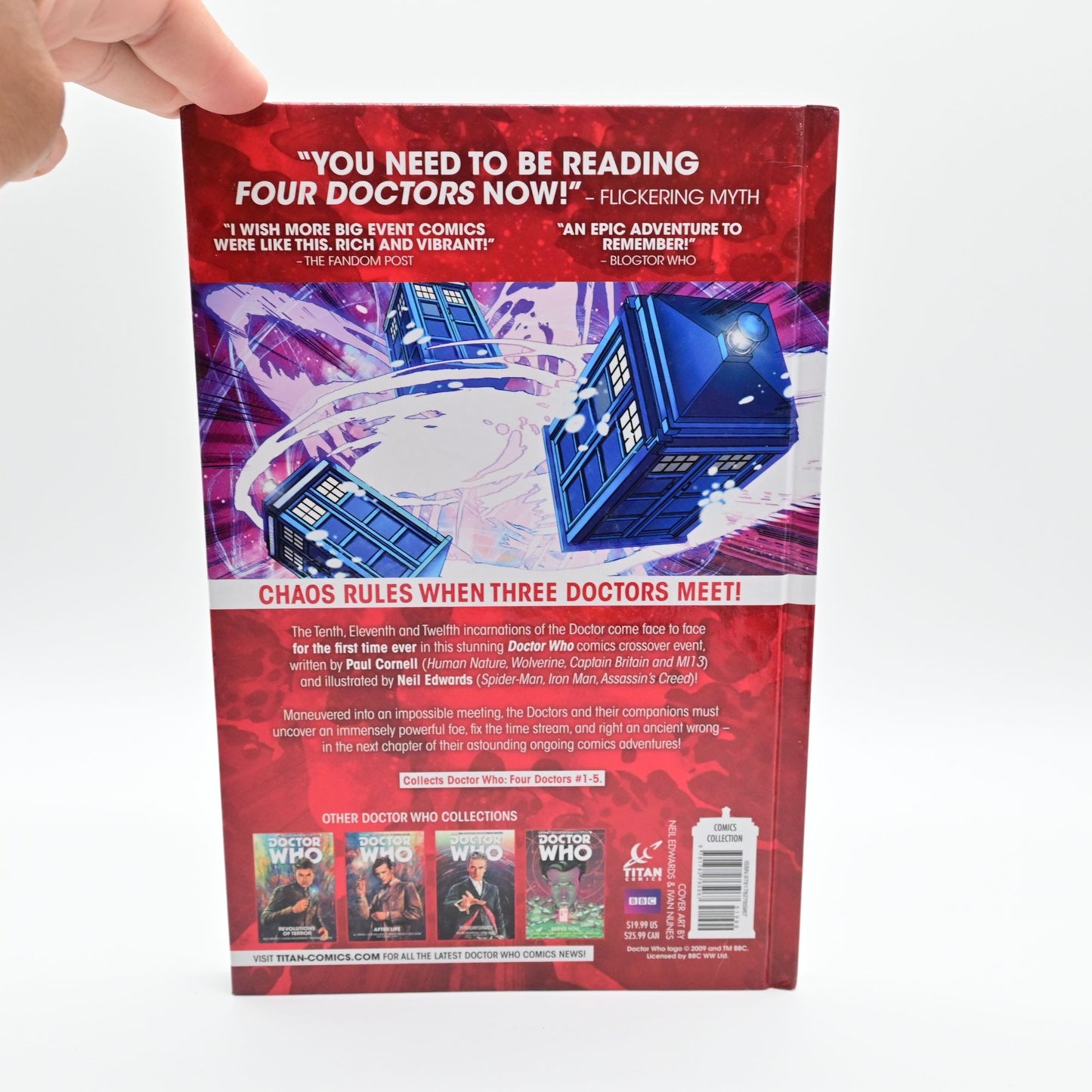 Doctor Who Four Doctors Graphic Novel By Paul Cornell Neil Edwards Hardcover