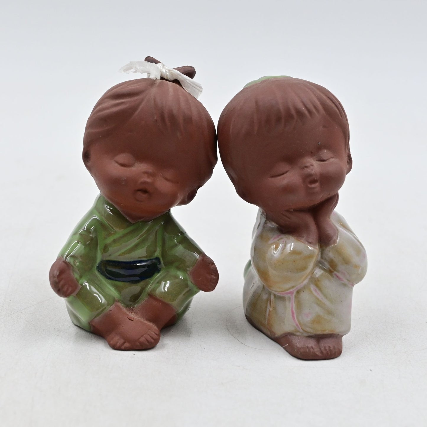 UCTCI Terra Cotta Pottery Children Figurine Bundle Of 2