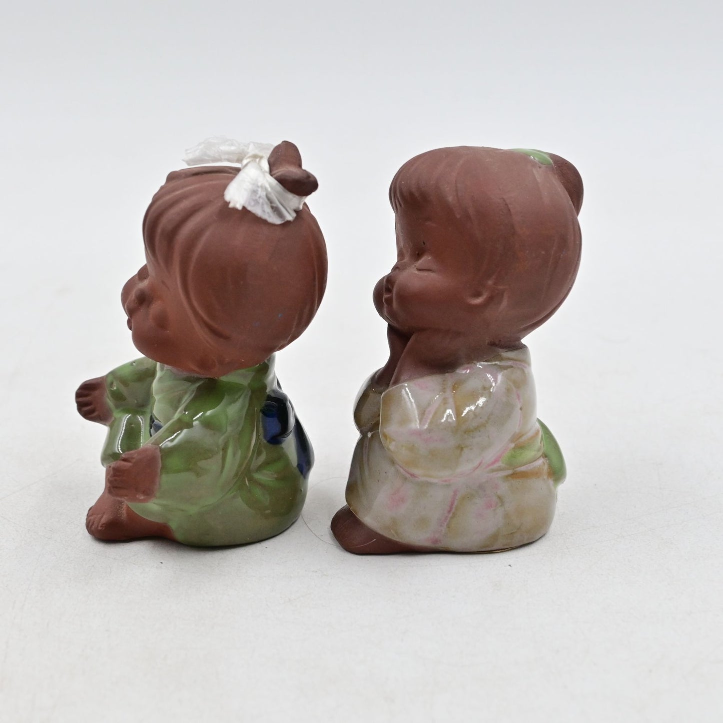 UCTCI Terra Cotta Pottery Children Figurine Bundle Of 2