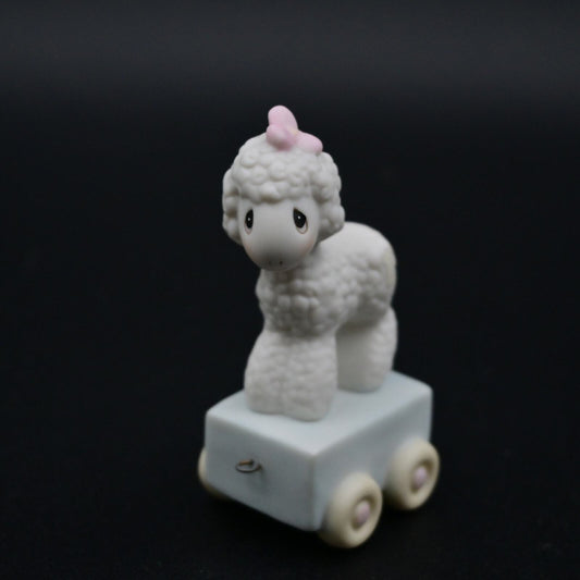 Vintage Enesco Precious Moments Happy Birthday Little Lamb Figure