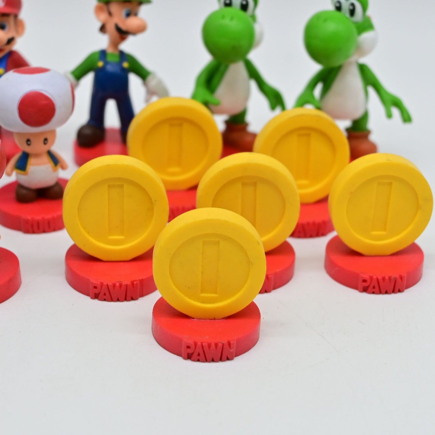 Super Mario Character Chess Replacement Figurine Set