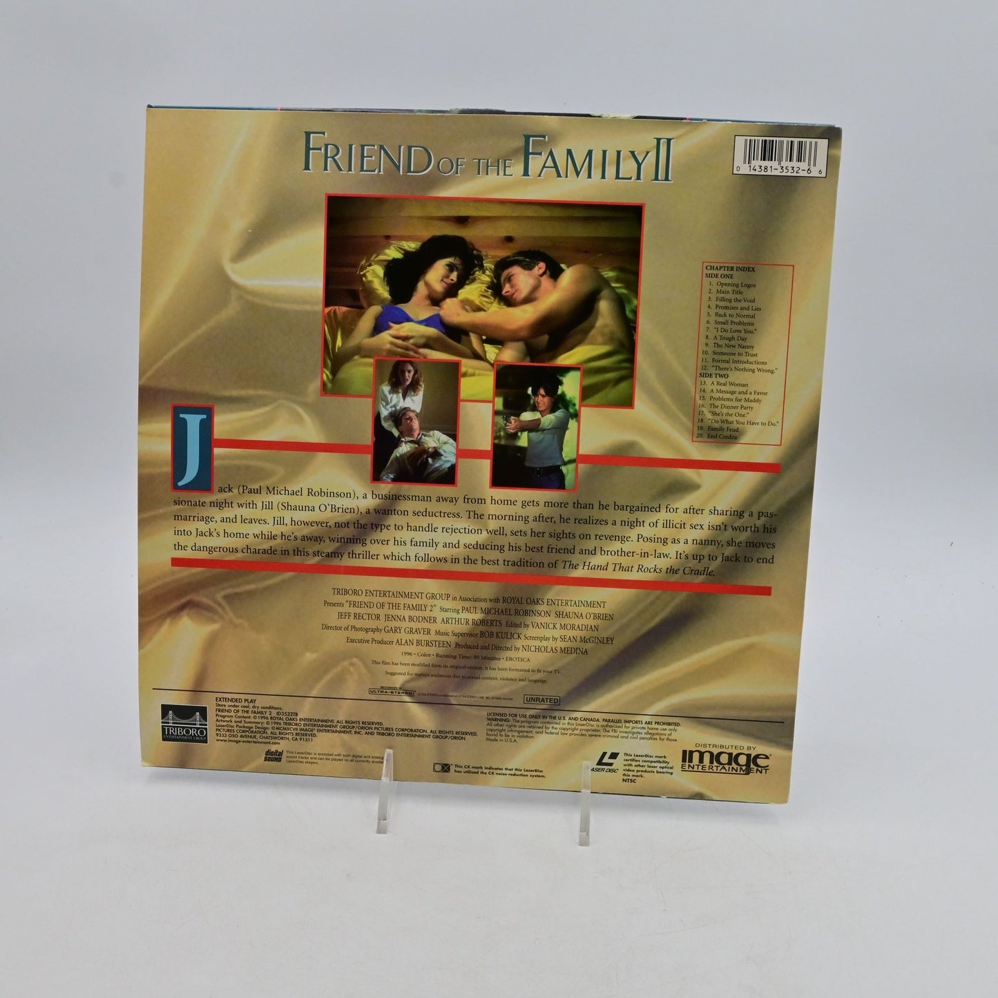 Friend Of The Family II Unrated Version Laserdisc Movie