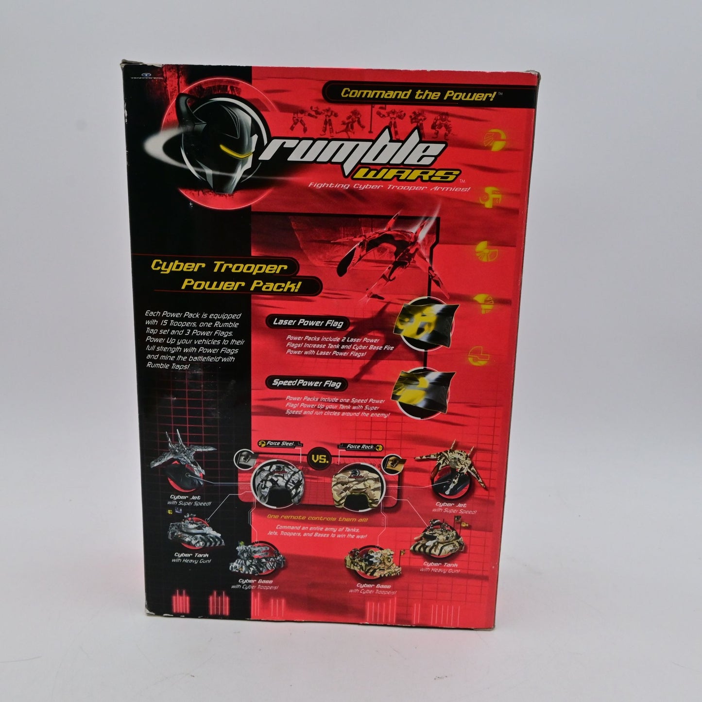 Vintage 2001 Rumble Wars Cyber Trooper Power Pack Action Figures Set Damaged Box