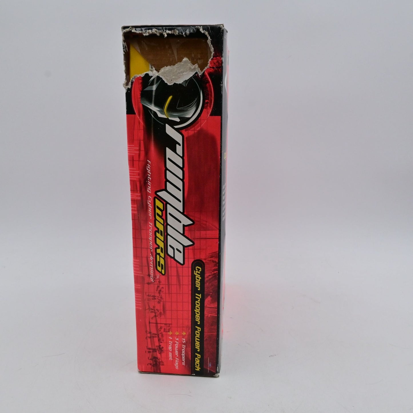 Vintage 2001 Rumble Wars Cyber Trooper Power Pack Action Figures Set Damaged Box