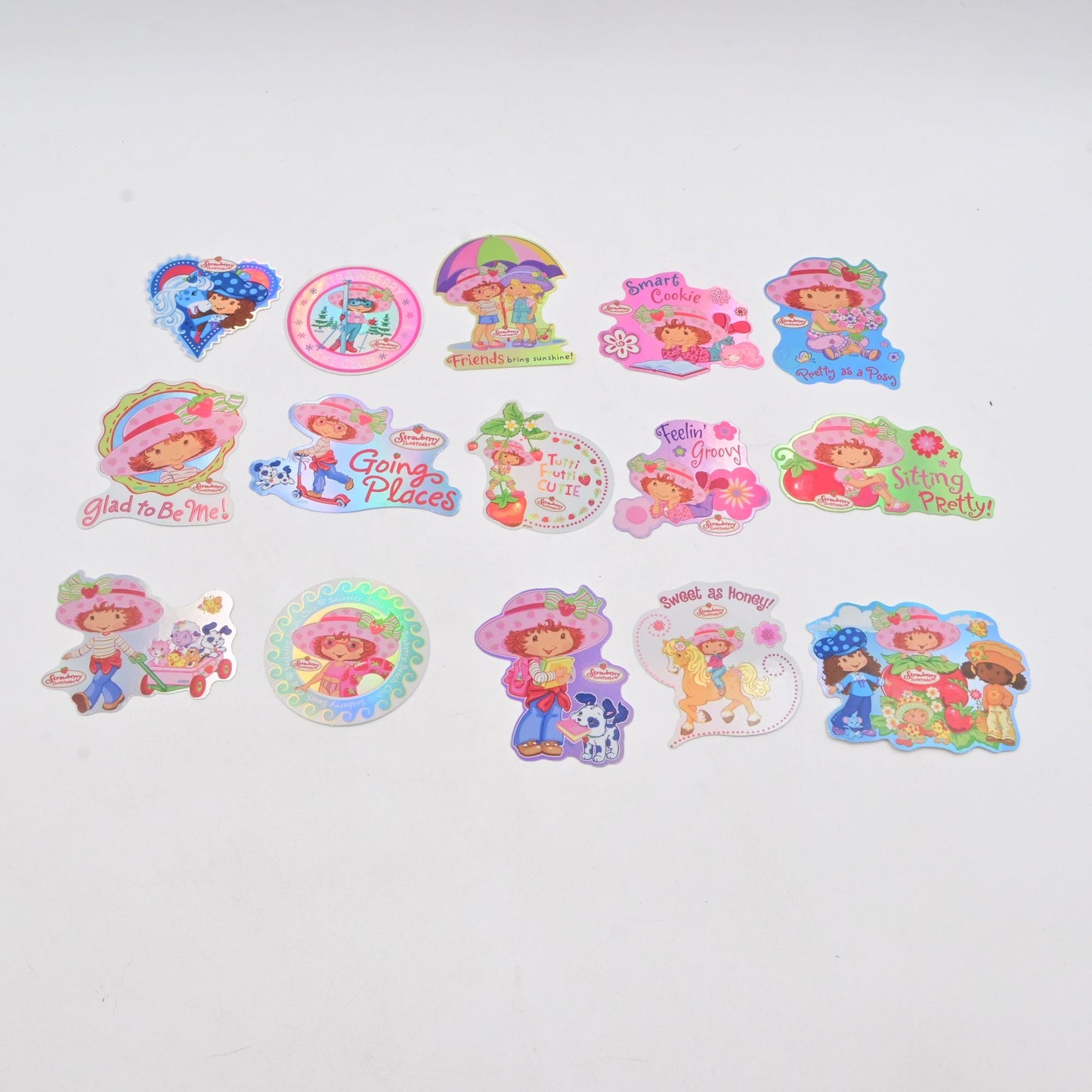 Strawberry Shortcake Scratch & Sniff Stickers Complete Set Of 15 Vintage 2004