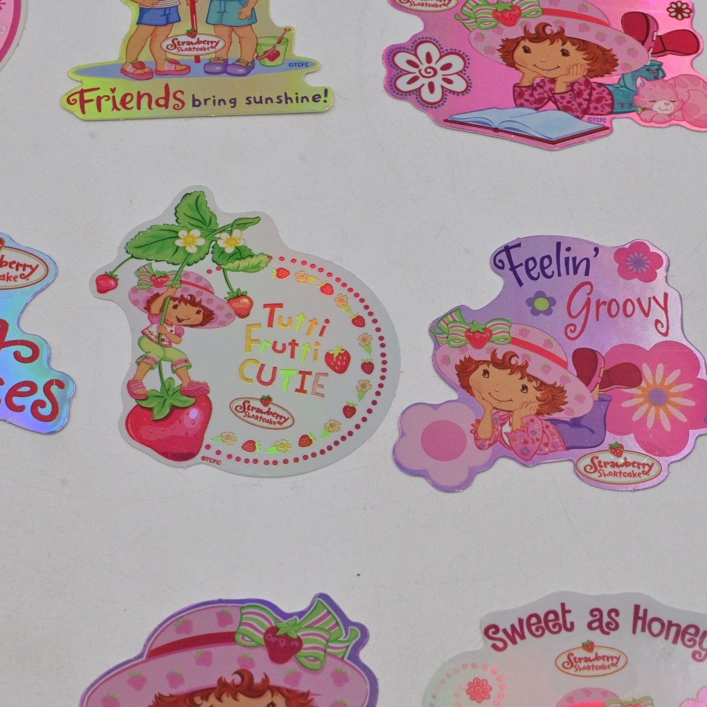 Strawberry Shortcake Scratch & Sniff Stickers Complete Set Of 15 Vintage 2004