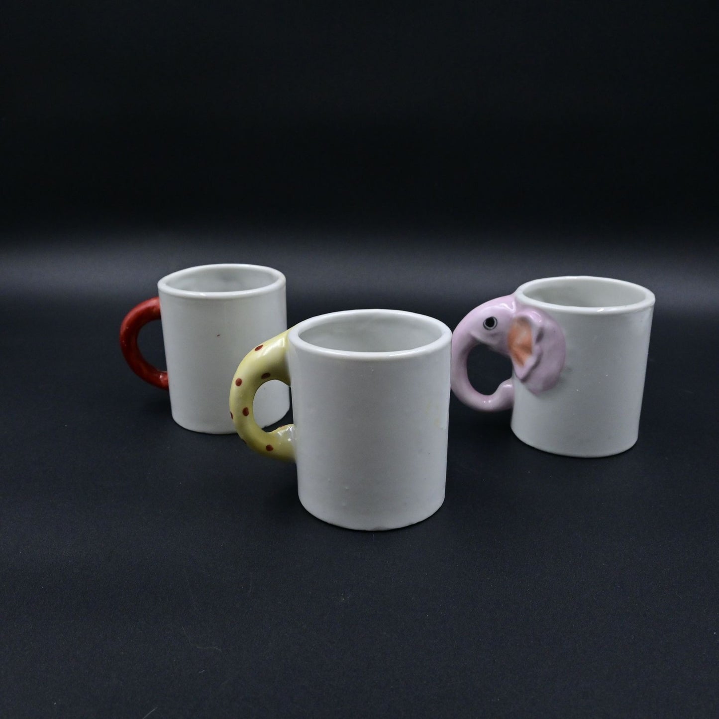 Enesco Zoo Animal Coffee Mug Set Of 3 Vintage Ceramic Japan