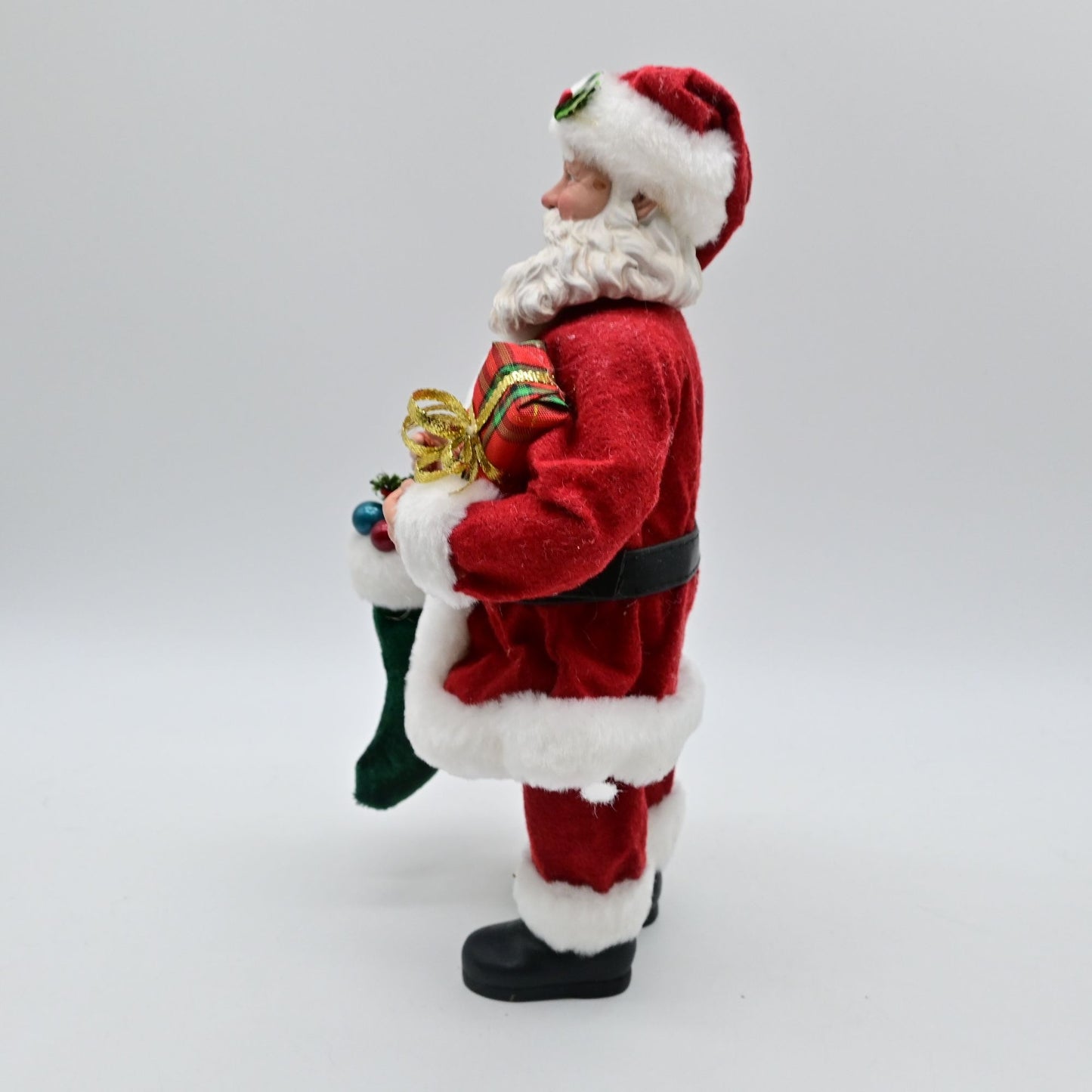 Vintage Santa With Gifts And Stocking Figurine