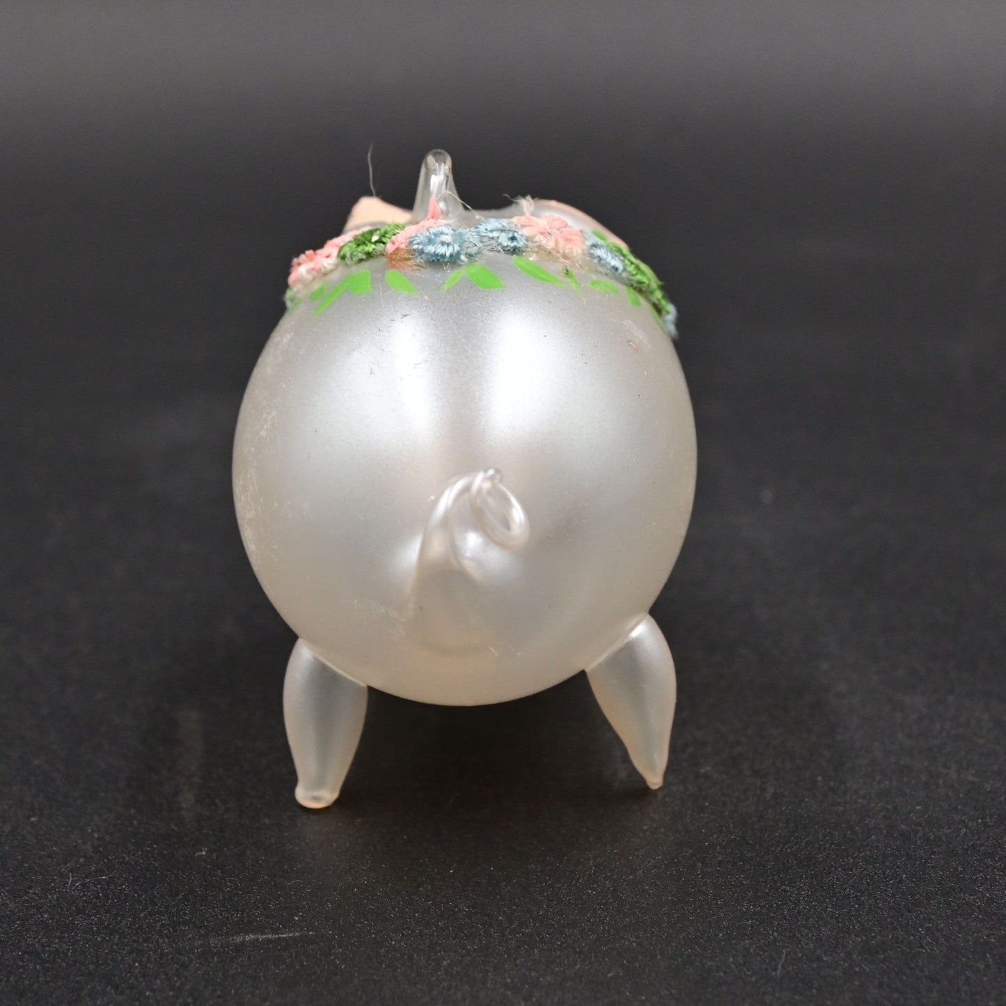 Soffieria De Carlini Pig Blown Glass Ornament Made In Italy
