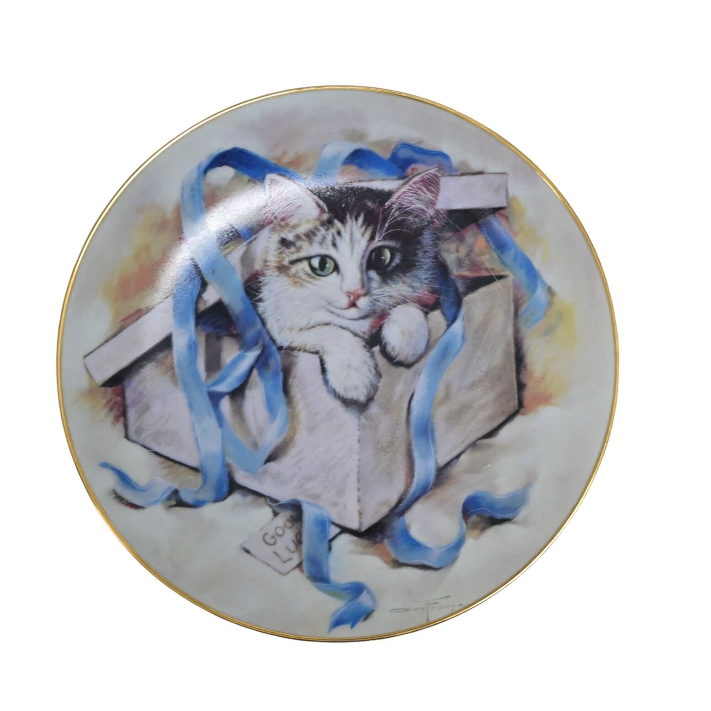 Kitten Cat Collector Plate Bundle Of 5 Multiple Makers/Artists