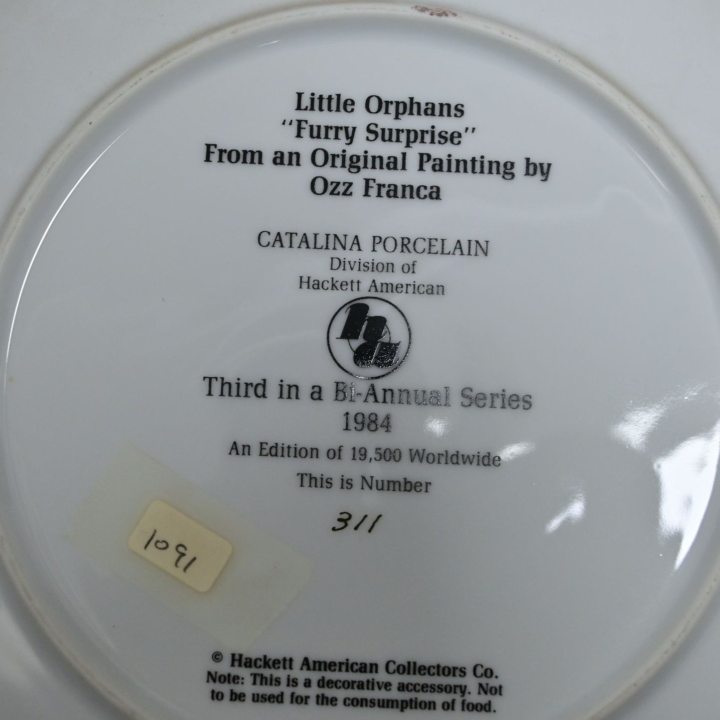 Kitten Cat Collector Plate Bundle Of 5 Multiple Makers/Artists