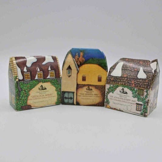 Vintage Department 56 Charles Dickens Heritage Ornaments Bundle Of 3