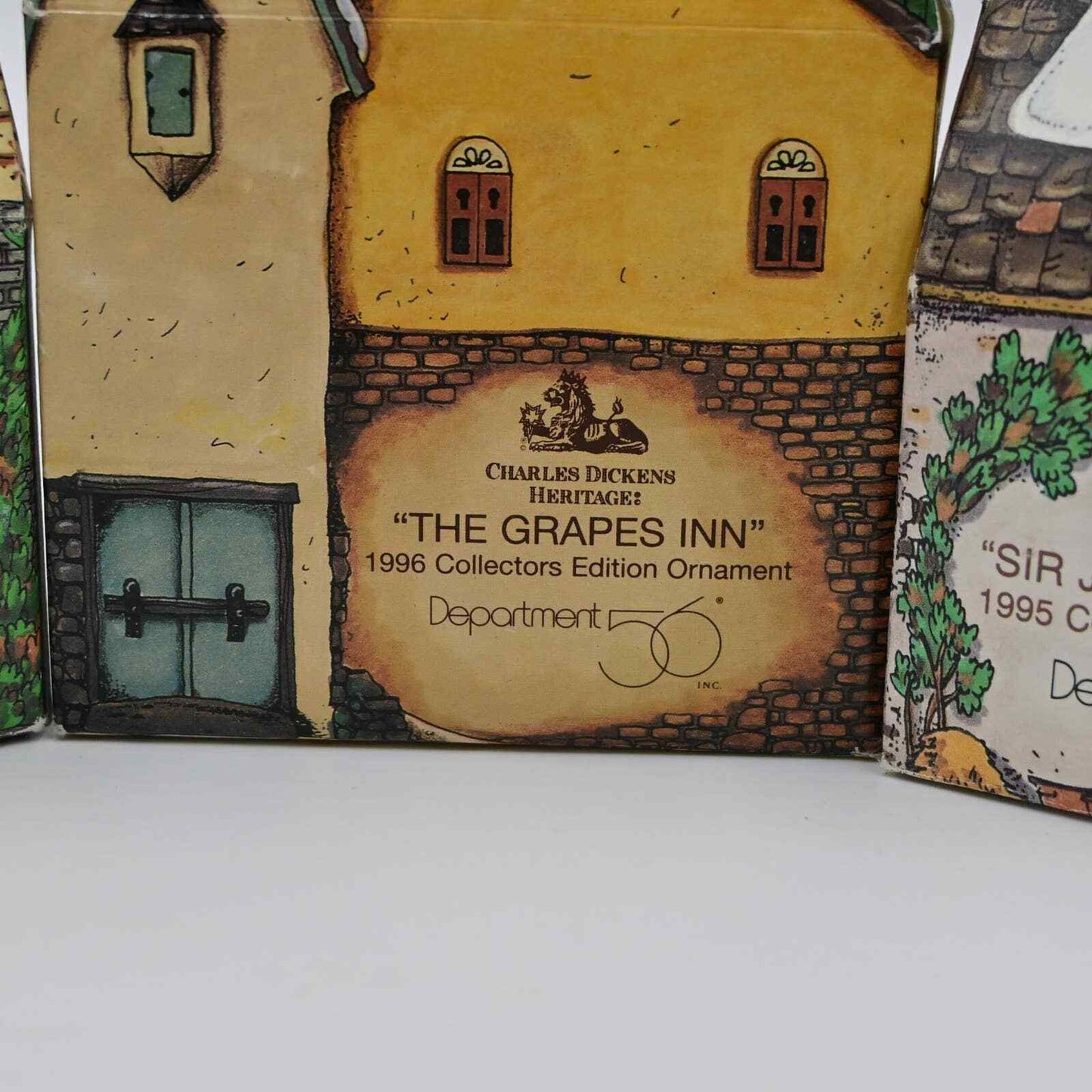 Vintage Department 56 Charles Dickens Heritage Ornaments Bundle Of 3