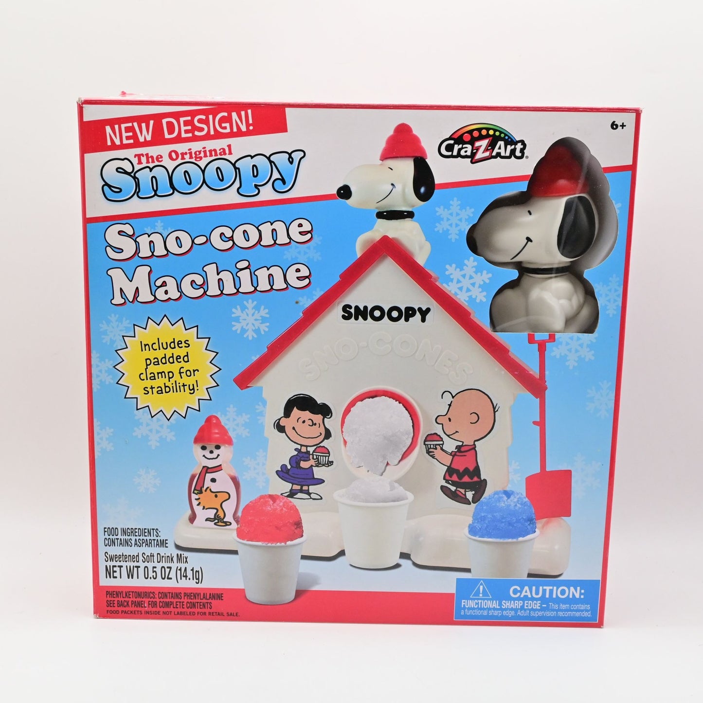 The Original Snoopy Sno-Cone Machine By Cra-Z-Art New Open Box