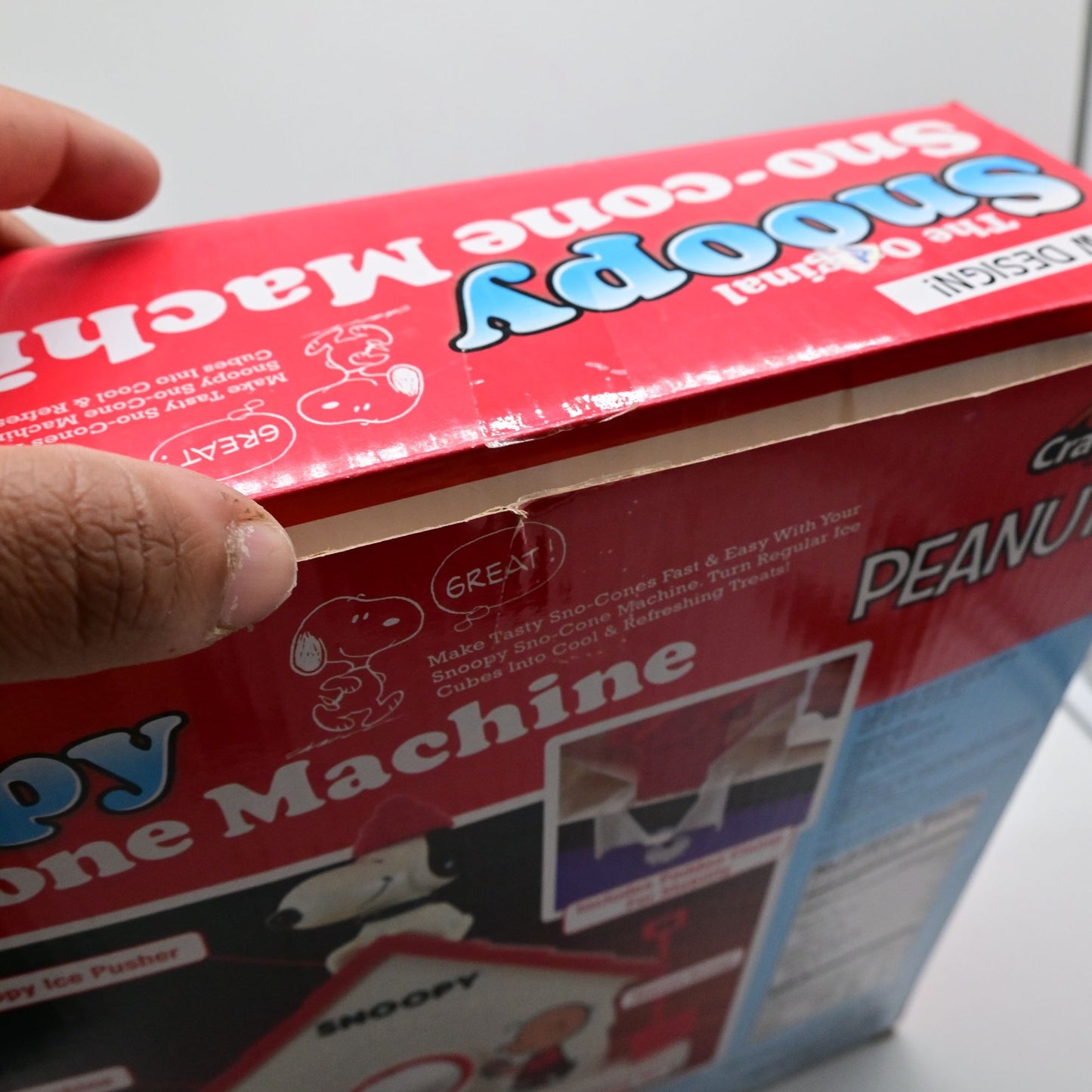 The Original Snoopy Sno-Cone Machine By Cra-Z-Art New Open Box