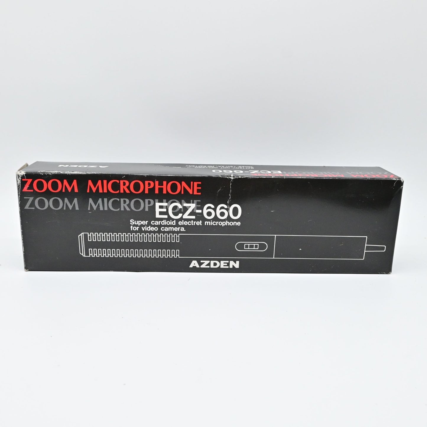 Azden ECZ-660 Zoom Microphone Super Cardioid for Video Camera - New Old Stock