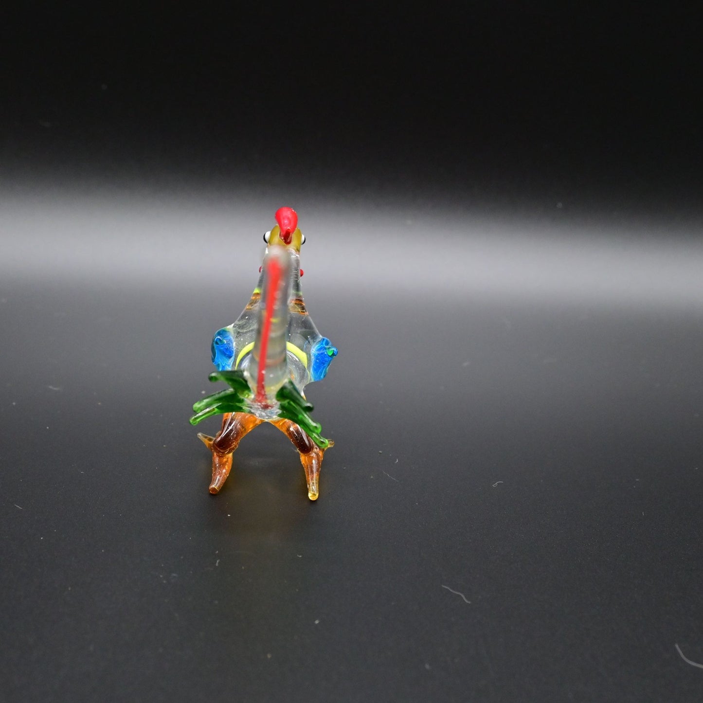 Hand Blown Glass Pheasant Figure