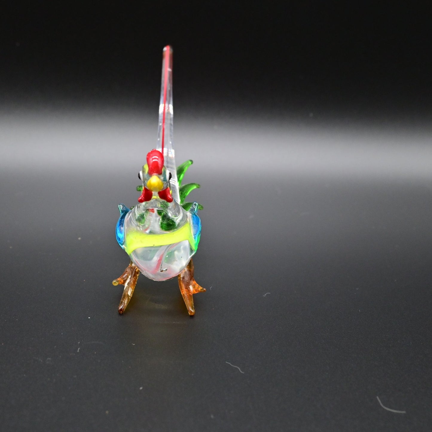 Hand Blown Glass Pheasant Figure