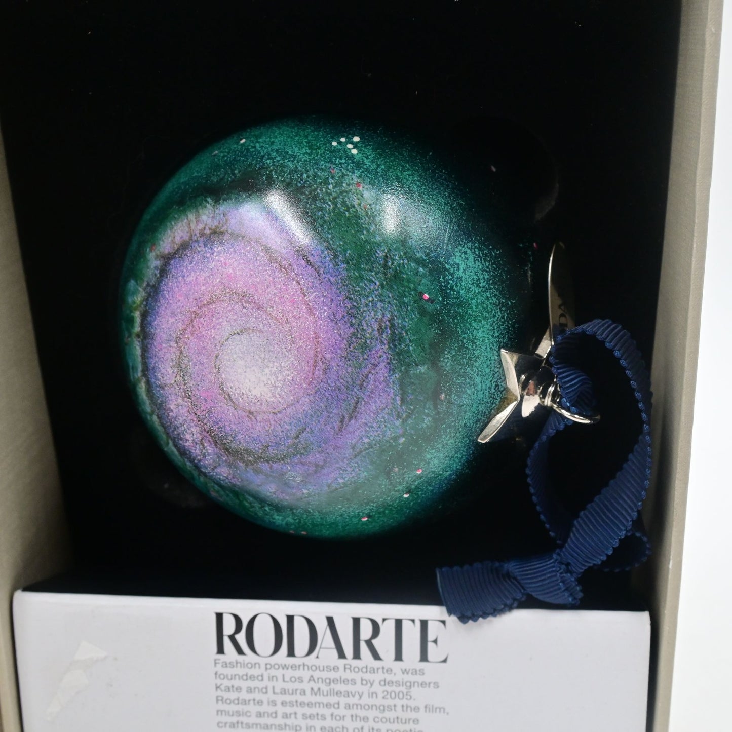 Rodarte Hand Painted Glass Ornament by Neiman Marcus Seasonal Collection