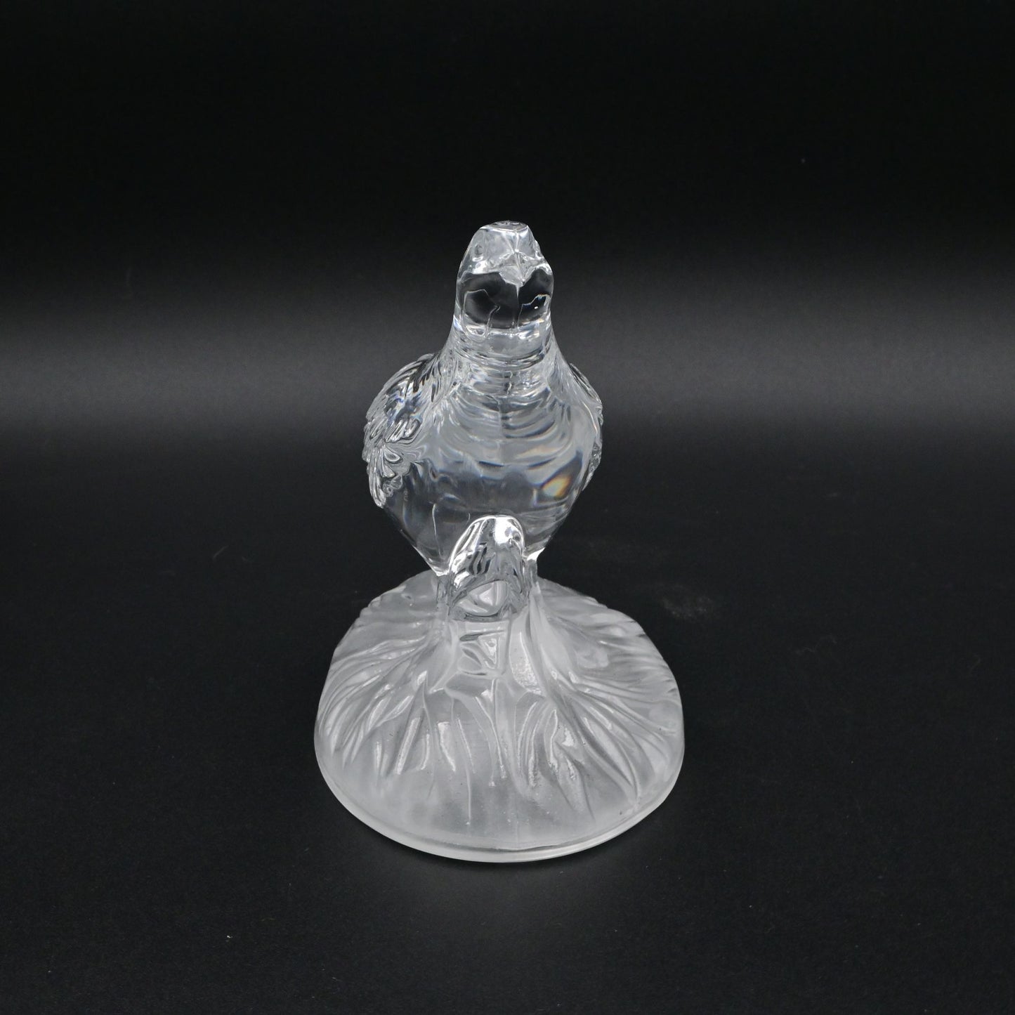 Vintage Cristal D' Arques Lead Crystal Quail Bird Figurine