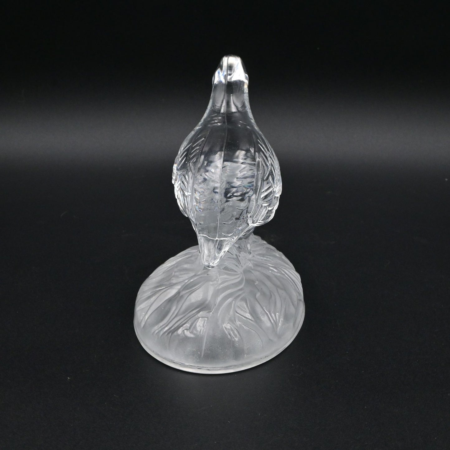 Vintage Cristal D' Arques Lead Crystal Quail Bird Figurine