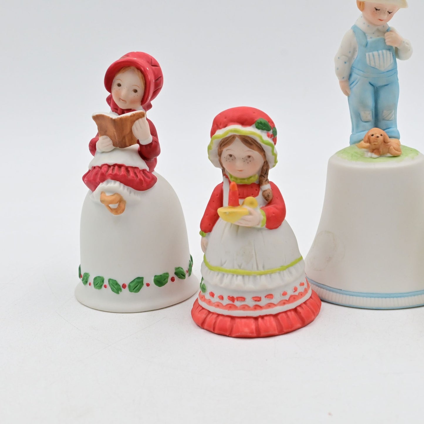 Holly Hobbie Figural Bell Bundle Of 4 - Vintage