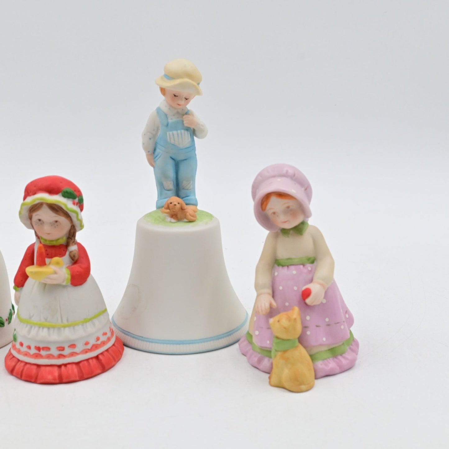 Holly Hobbie Figural Bell Bundle Of 4 - Vintage