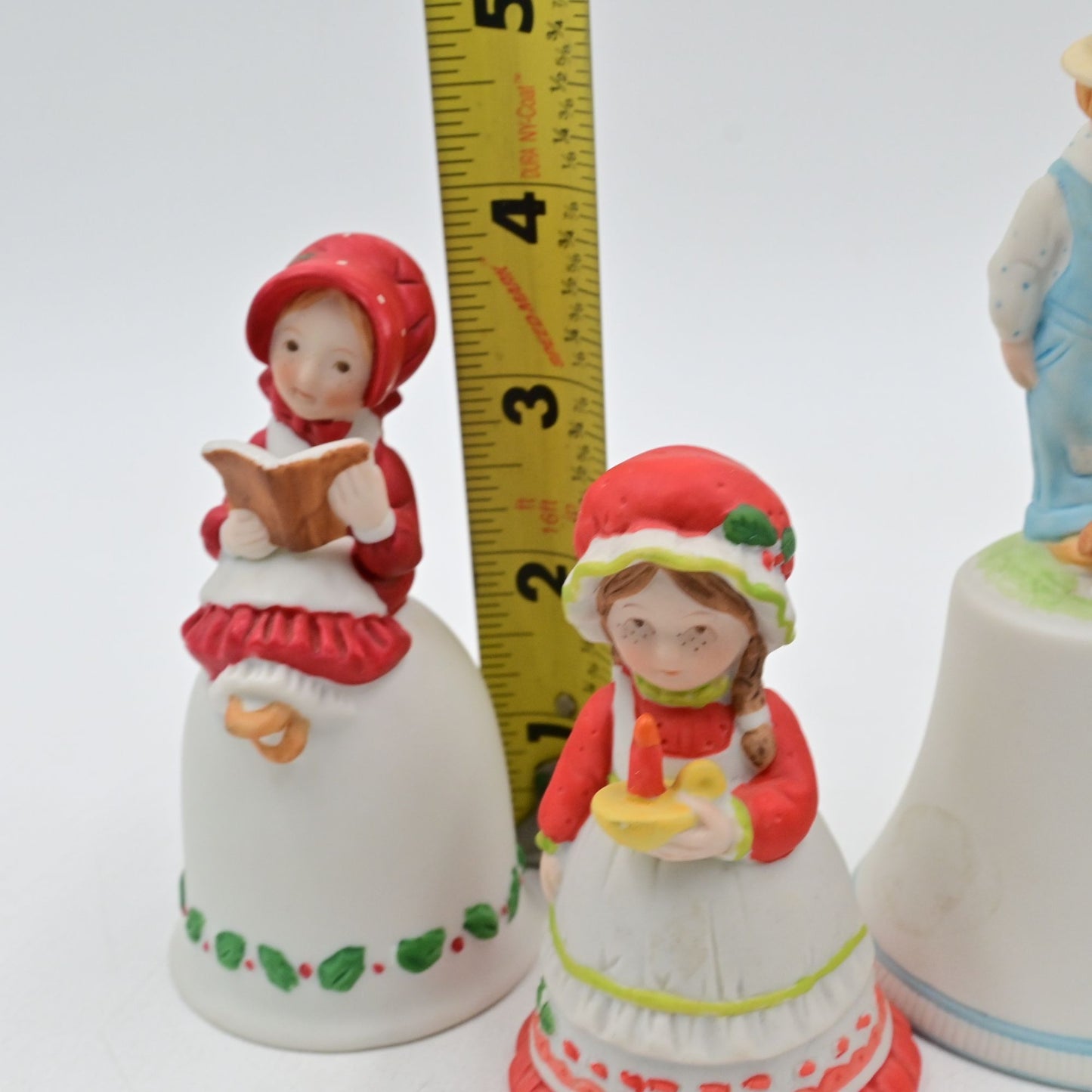 Holly Hobbie Figural Bell Bundle Of 4 - Vintage