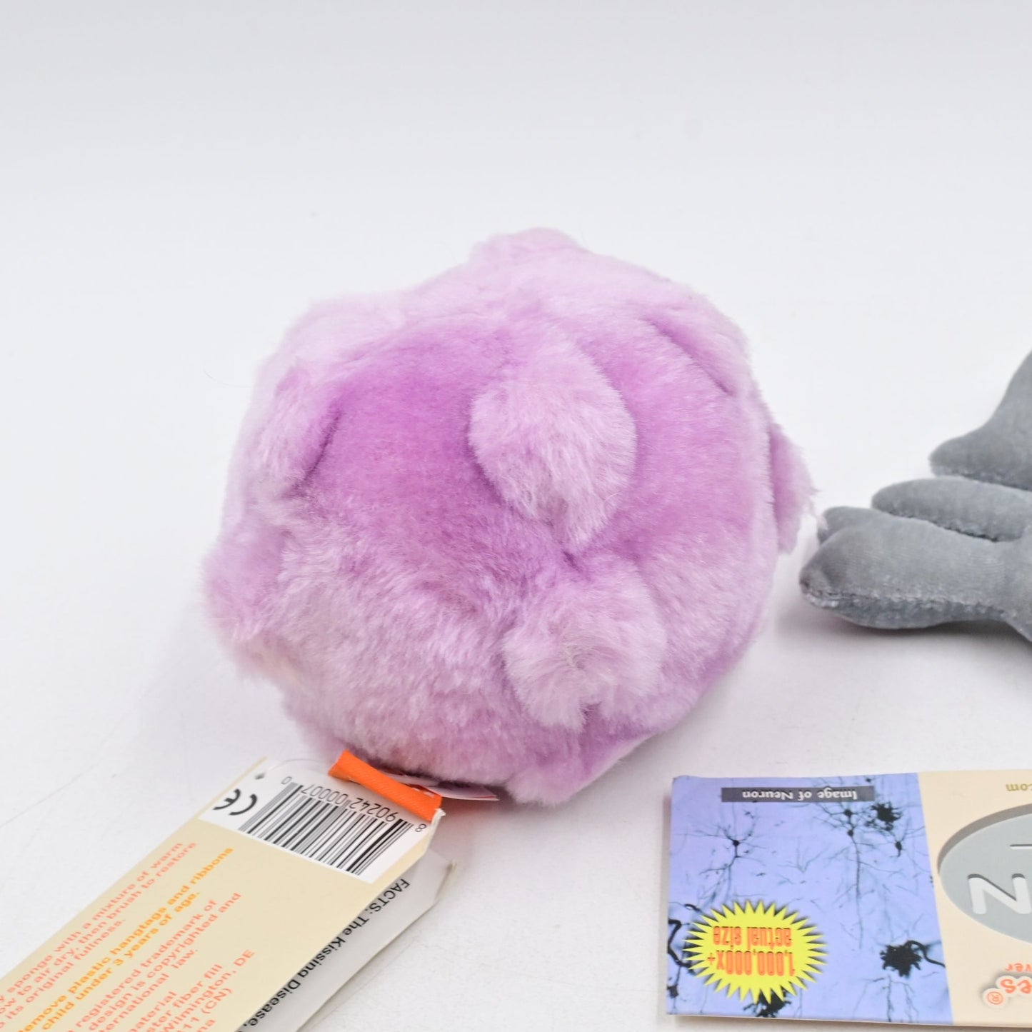 Giant Microbes Brain Cell Neuron & Mono Kissing Disease Plush Bundle