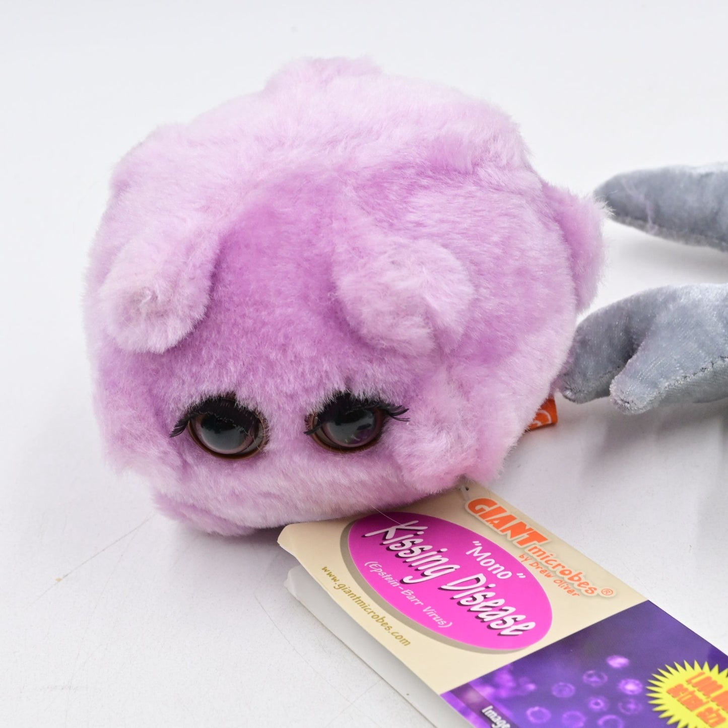 Giant Microbes Brain Cell Neuron & Mono Kissing Disease Plush Bundle