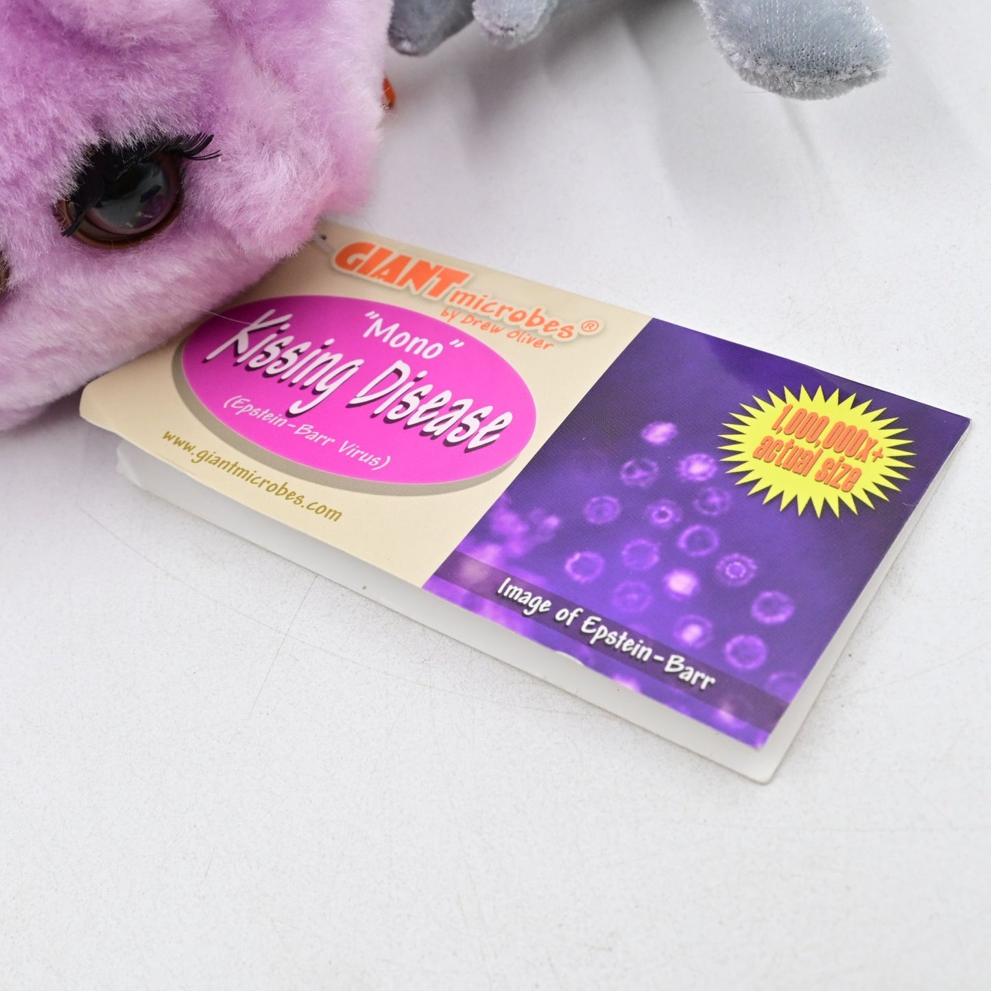 Giant Microbes Brain Cell Neuron & Mono Kissing Disease Plush Bundle