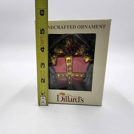 Dillards Red Christmas Gift Christmas Ornament