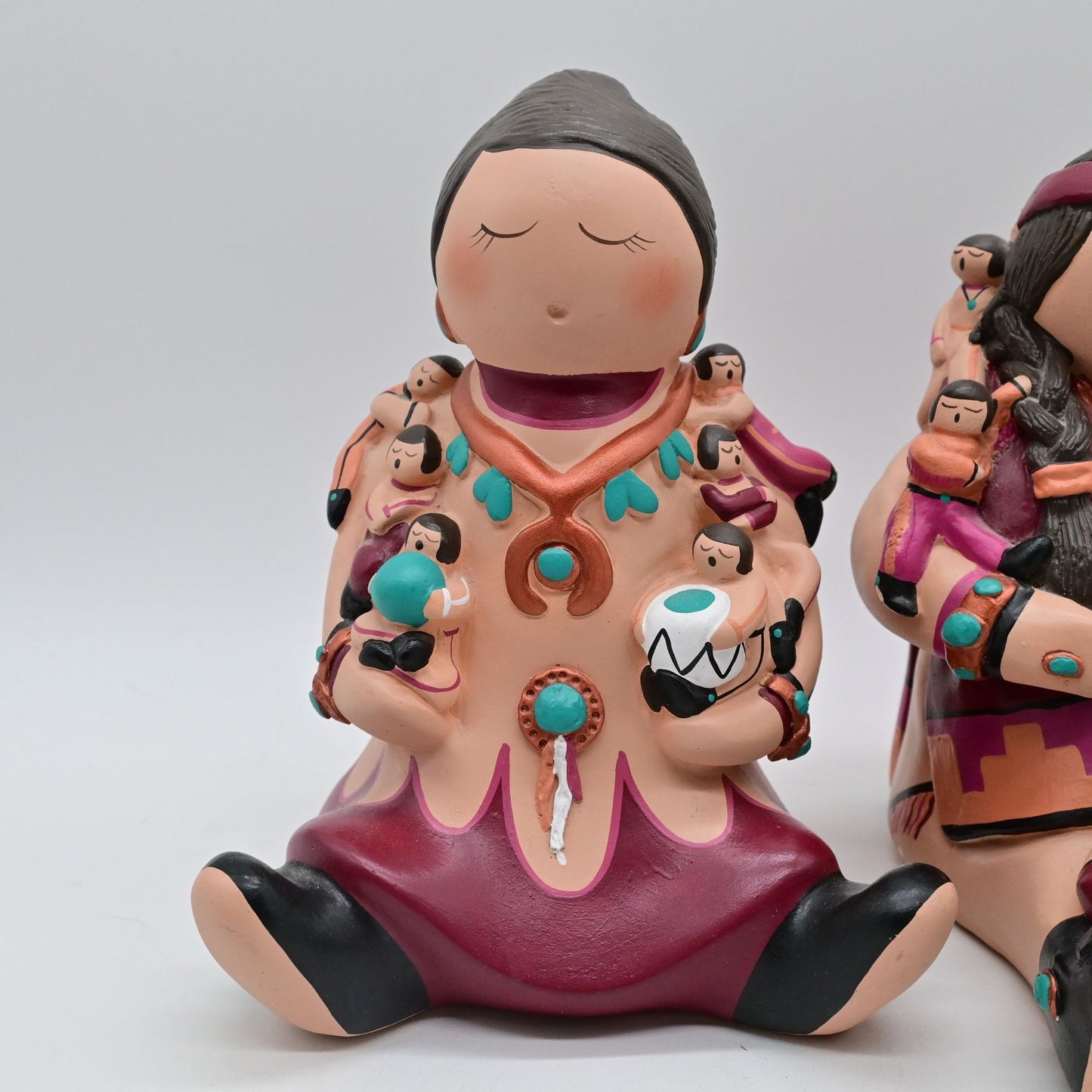 Whitefeather Studios Storyteller W/ Children Figurine Bundle Of 2