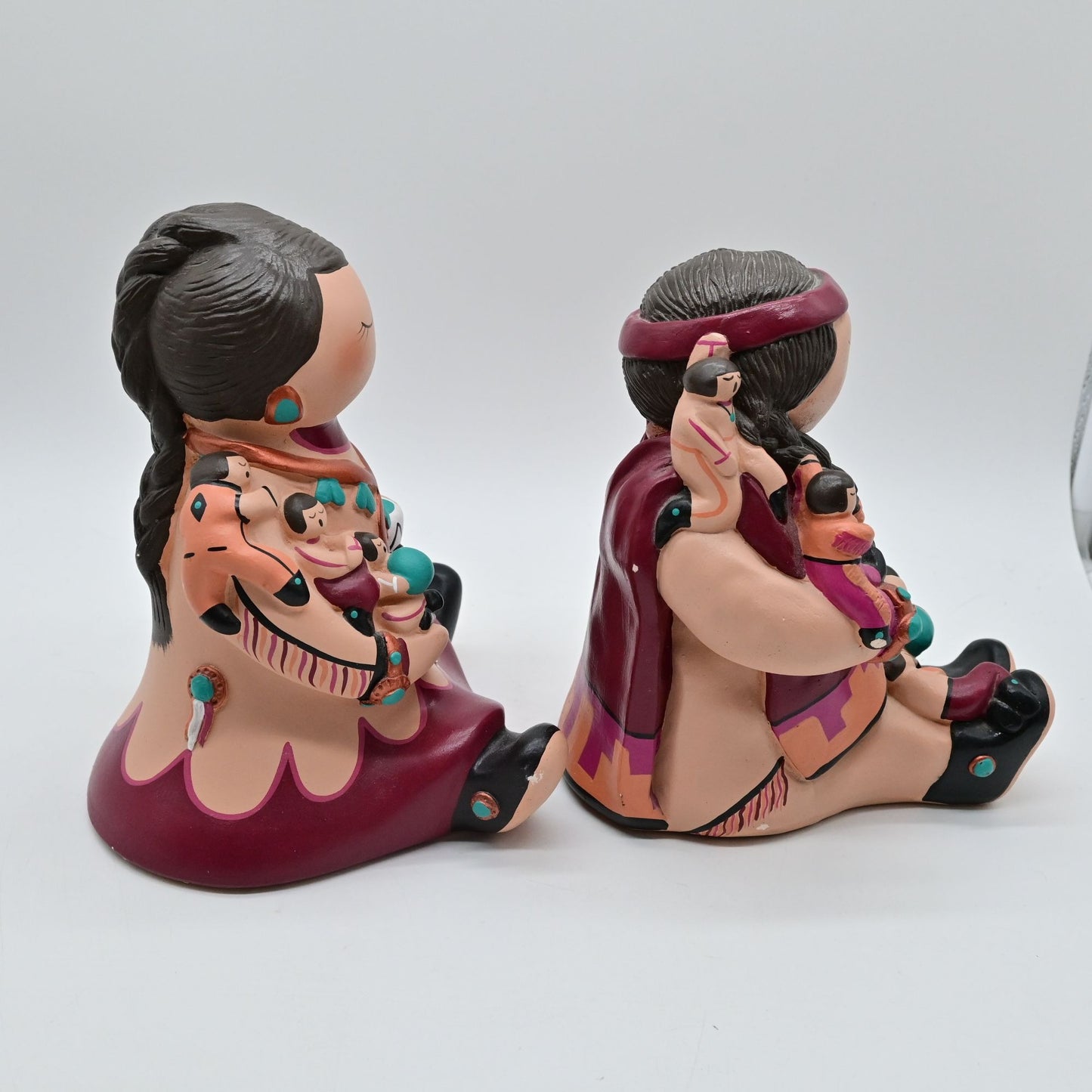 Whitefeather Studios Storyteller W/ Children Figurine Bundle Of 2