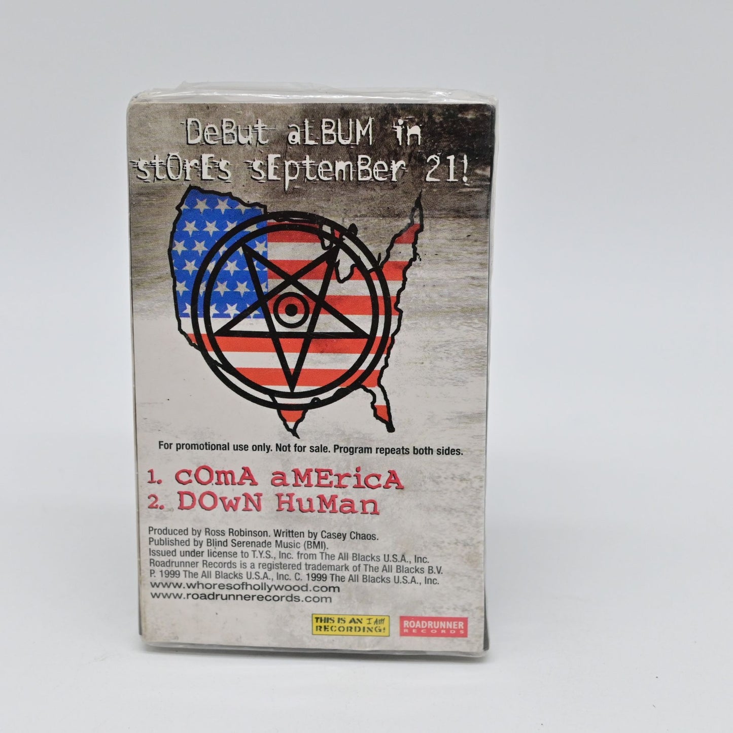 Amen Promo Cassette - Uncontrolled Music For A Controlled Society Sealed