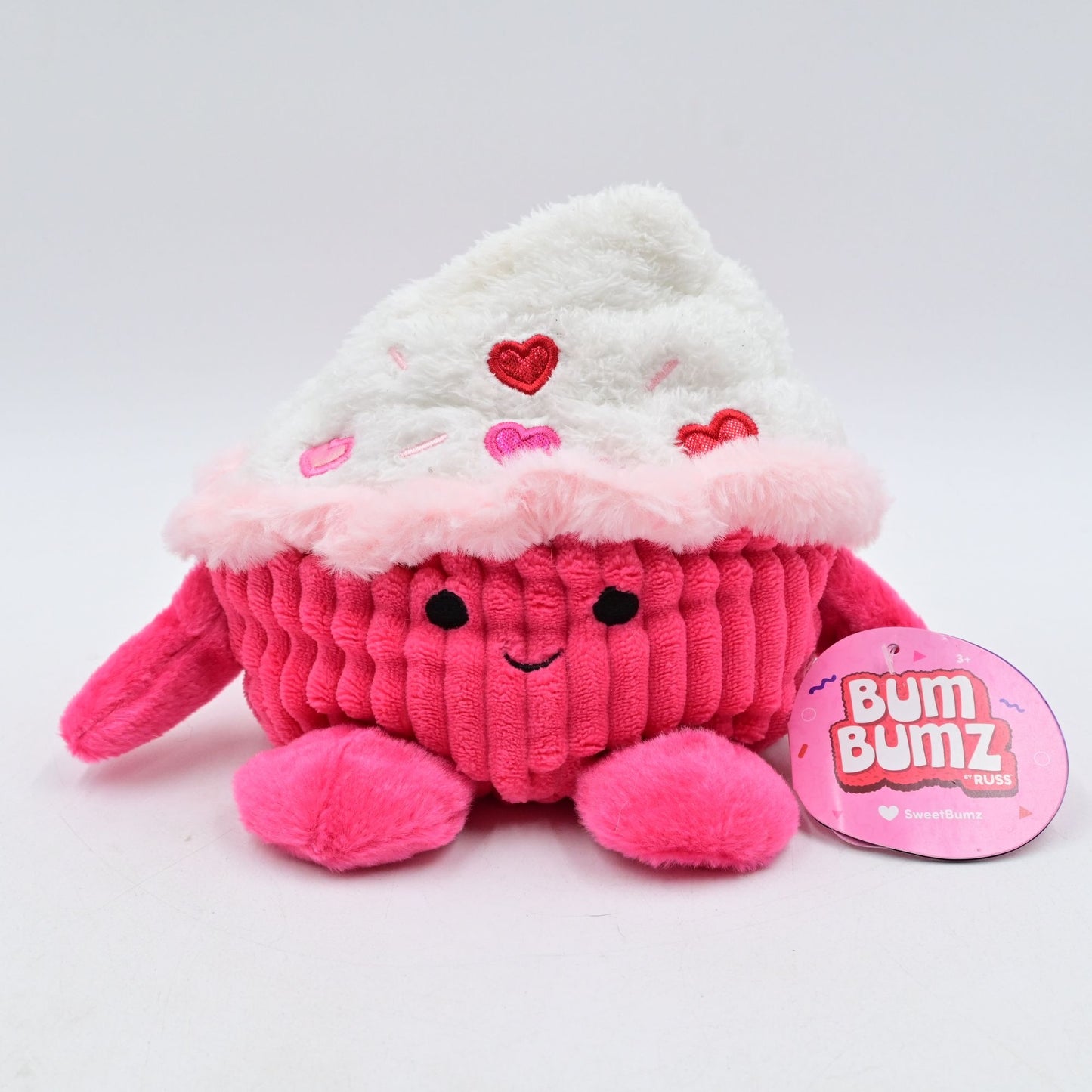 Kellytoy Bum Bumz Cole The Cupcake Valentines Plush NWT