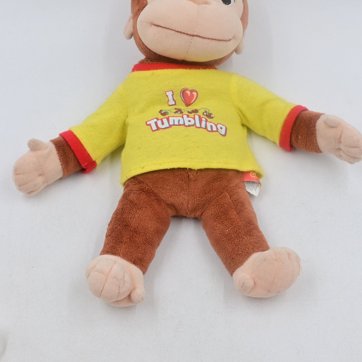 Curious George ‘I Love Tumbling’ Marvel Plush Stuffed Toy Monkey 2007