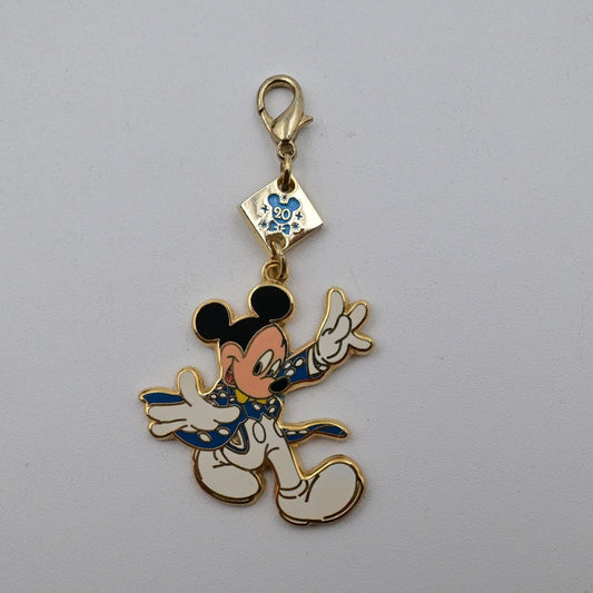 Disney Tokyo 20th Anniversary Disco Dancing Mickey Keychain/Charm/Zipper Pull