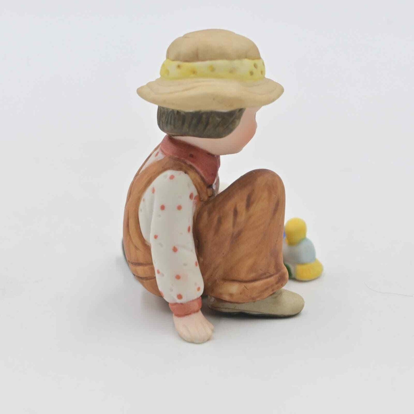 Vintage Holly Hobbie Boy Playing With Toy Train Figure