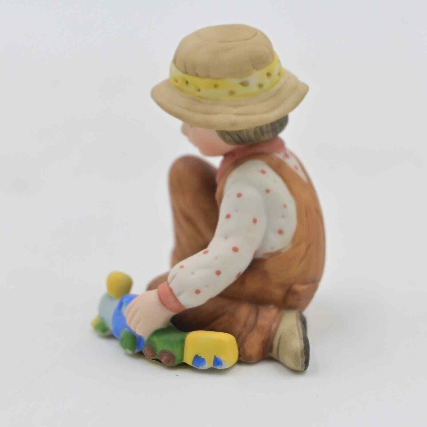 Vintage Holly Hobbie Boy Playing With Toy Train Figure