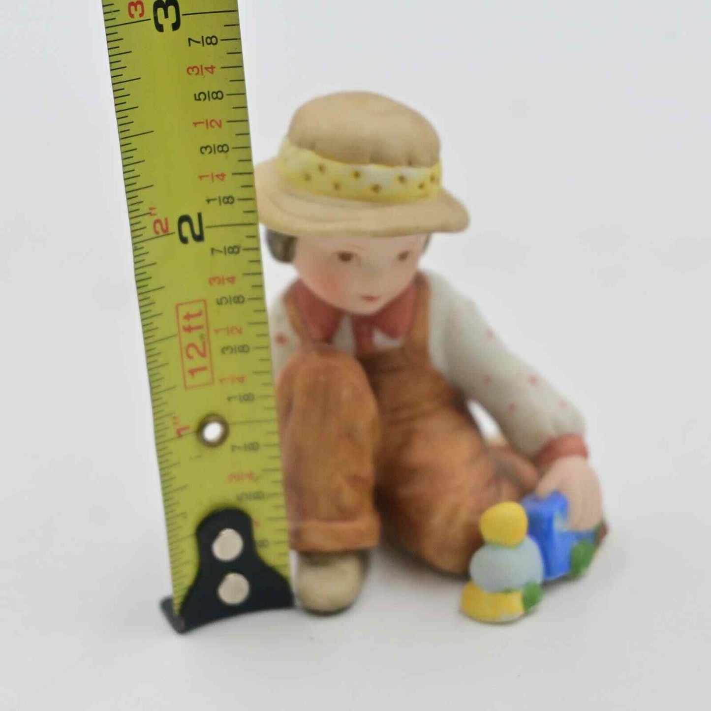 Vintage Holly Hobbie Boy Playing With Toy Train Figure