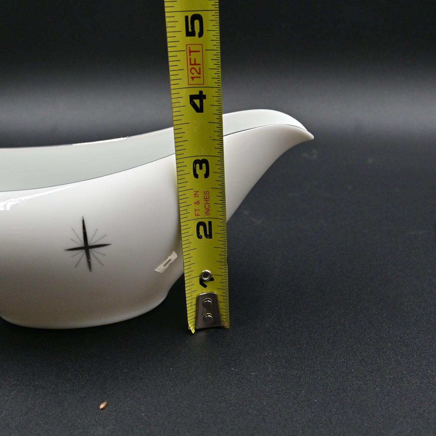 Fukagawa Arita 713 Cross Star Atomic Age Gravy Boat
