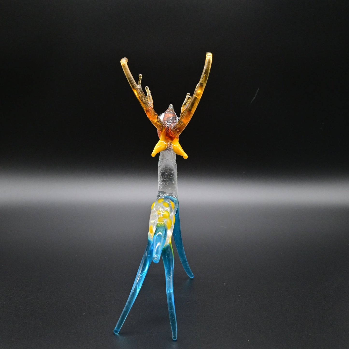 Vintage Blown Glass Buck Deer Figure