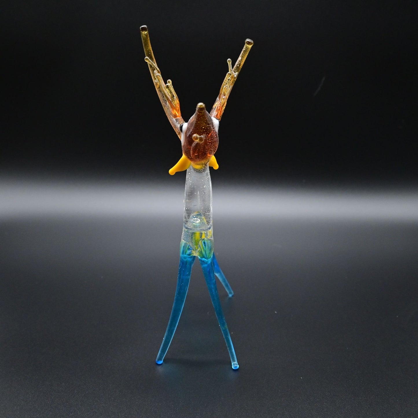 Vintage Blown Glass Buck Deer Figure