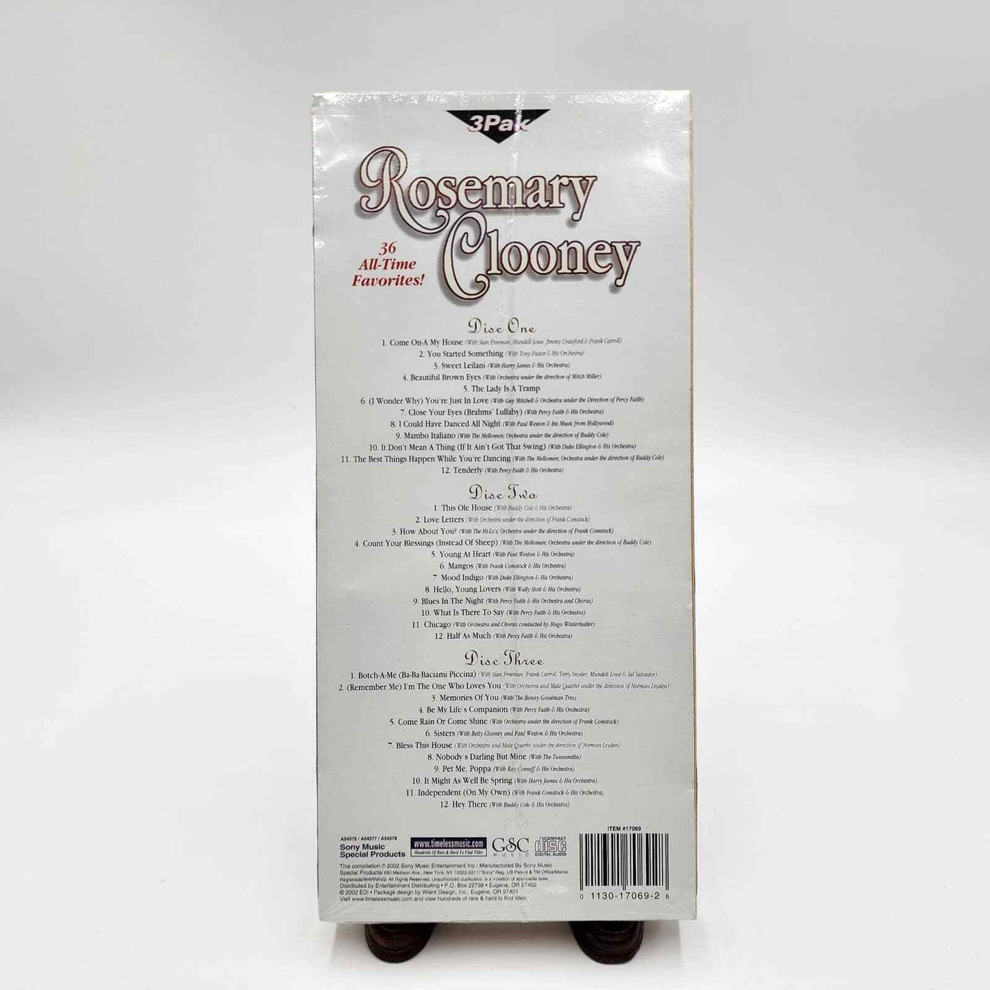 Rosemary Clooney 36 All Time Favorites 3 Disc Cd Set