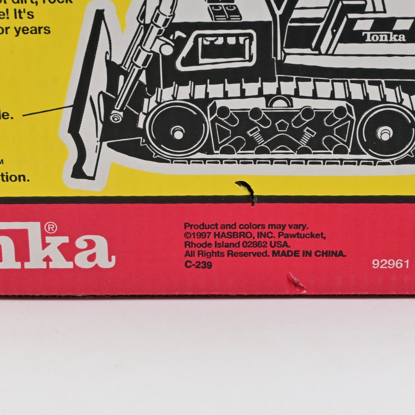 Vintage 1997 Hasbro Tonka Tough Bulldozer