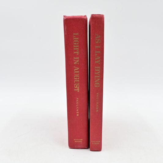 Light In August & As I Lay Dying William Faulkner Random House Edition Bundle