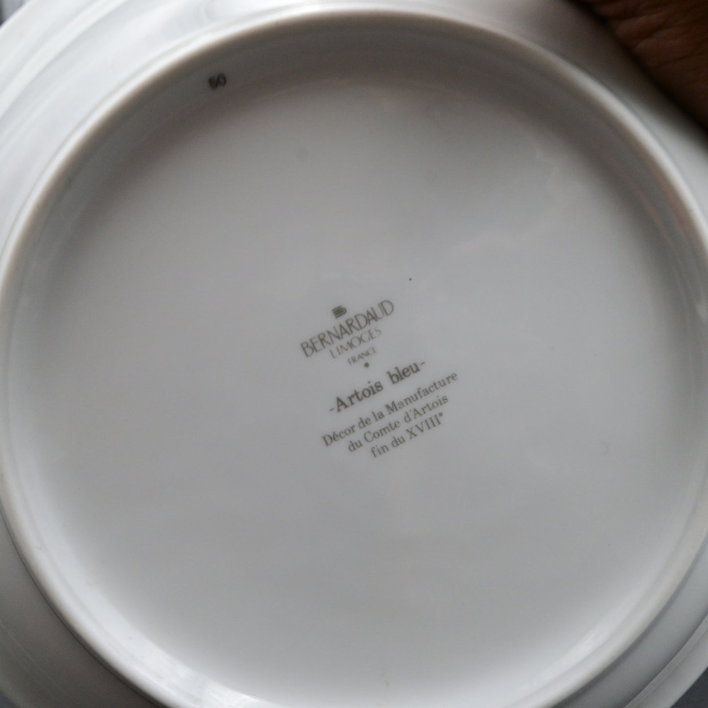 Vintage Bernardaud Limoges Artois Bleua 9" Pasta Serving Bowl Blue