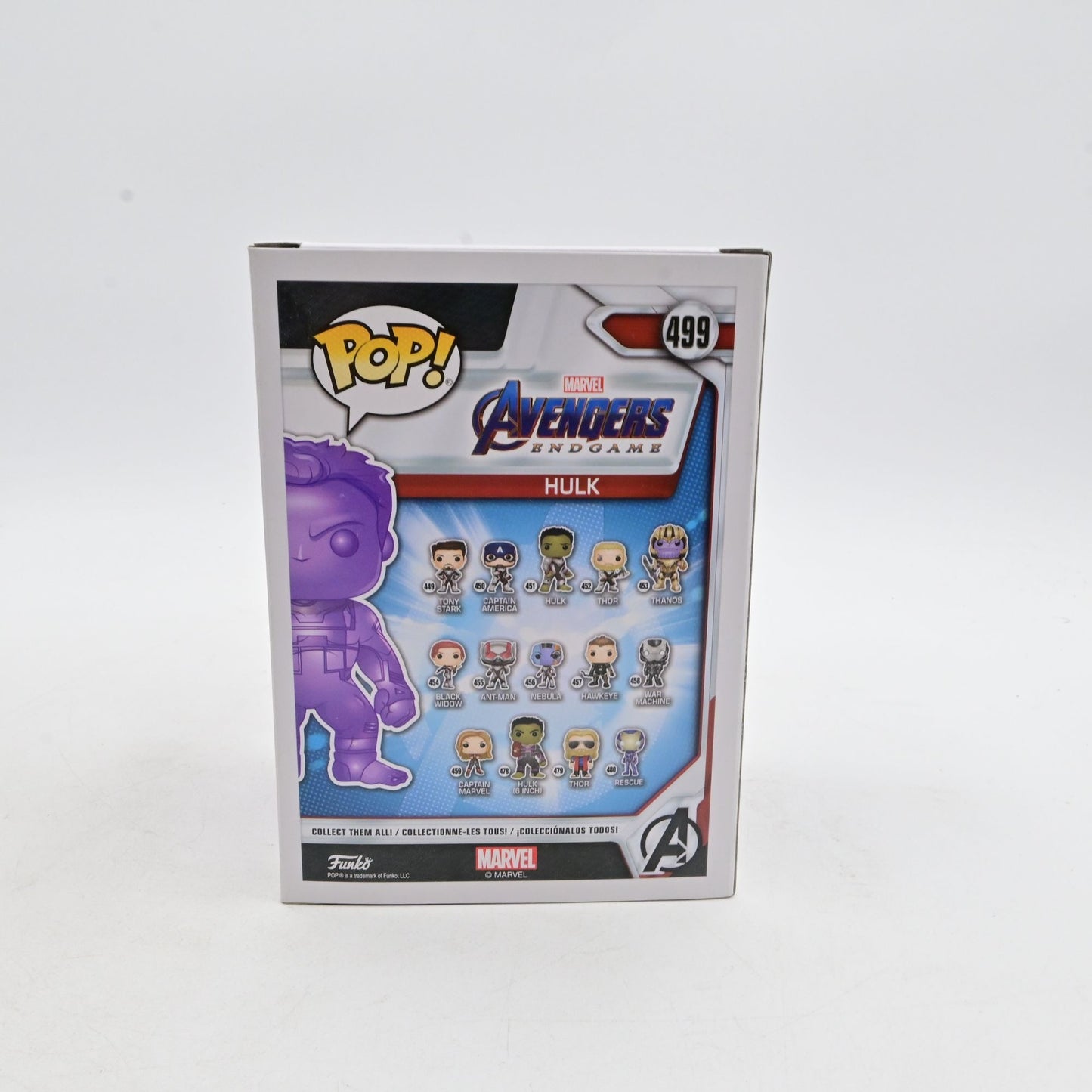 Funko Pop! Marvel Avengers Endgame Hulk Walmart Exclusive Purple Chrome #499