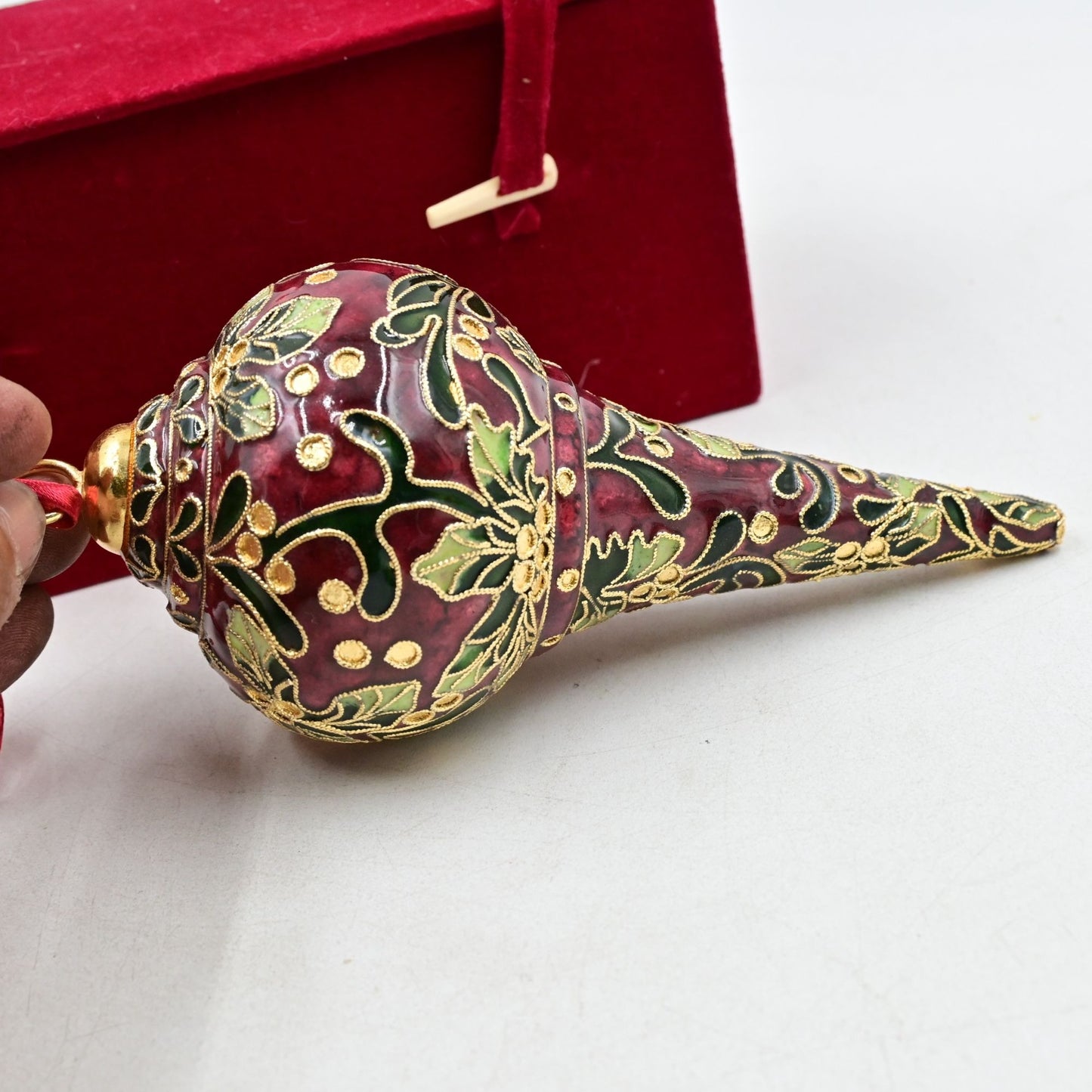 Dillards Trimsetter Cloisonne Ornament Vintage 1998 W/ Box